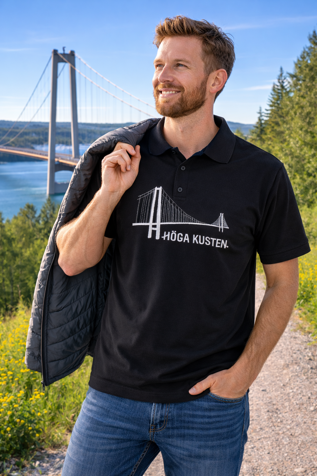 Broderad pikétröja – Höga Kusten Bron