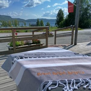 Återvunnet Badlakan Hamam, Brun/Ljusbrun