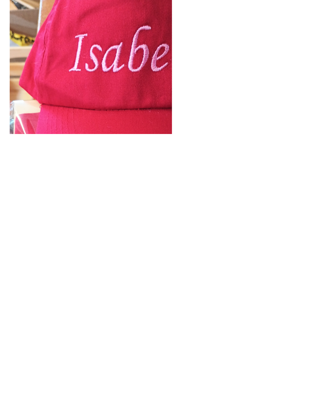 Personlig barnkeps med broderat namn - Bild 2