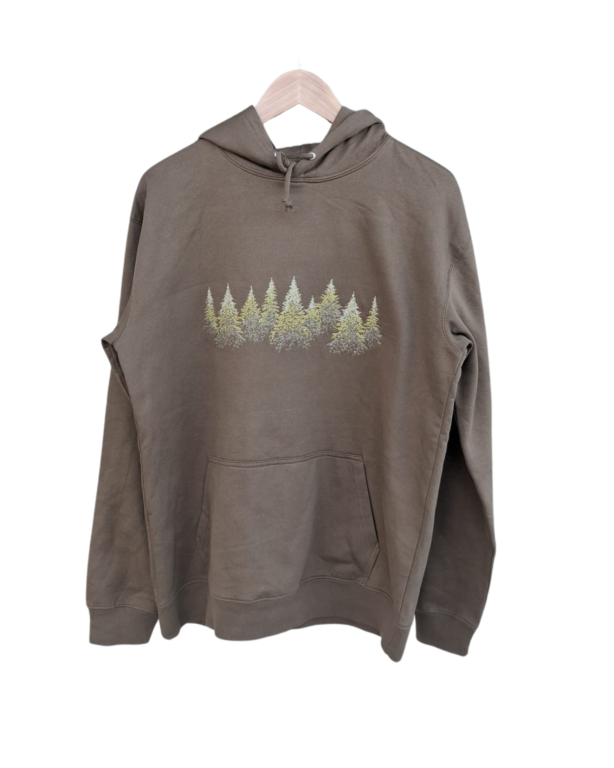 Broderad hoodie med skogsmotiv - Bild 2