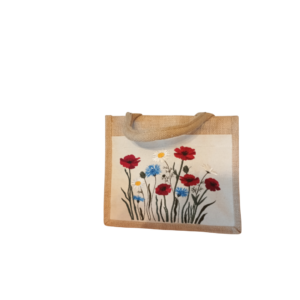 Juteväska med broderi